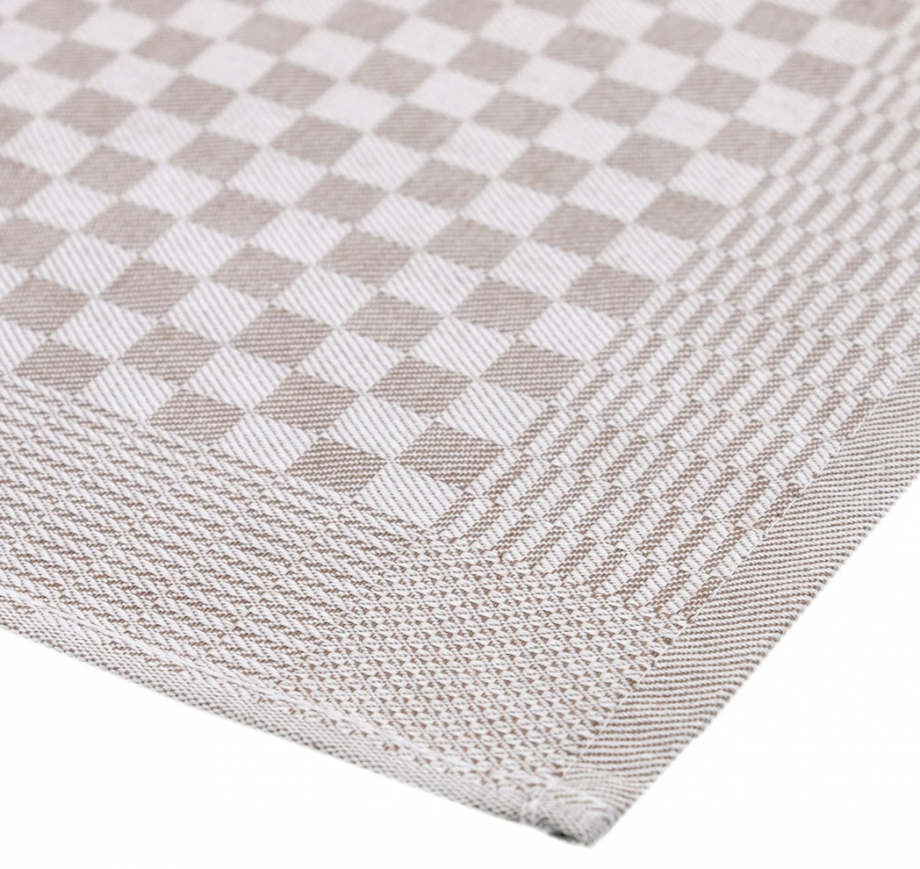 Ręcznik kuchenny 'Hanni' - Beżowy/Biały