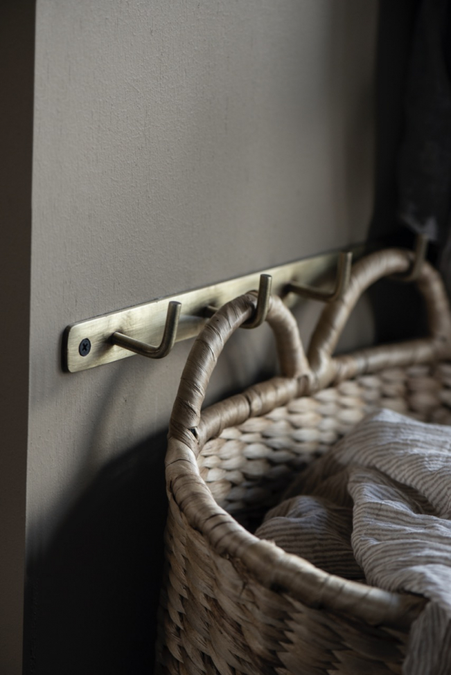 Wieszak 'Antique brass' - Złoty