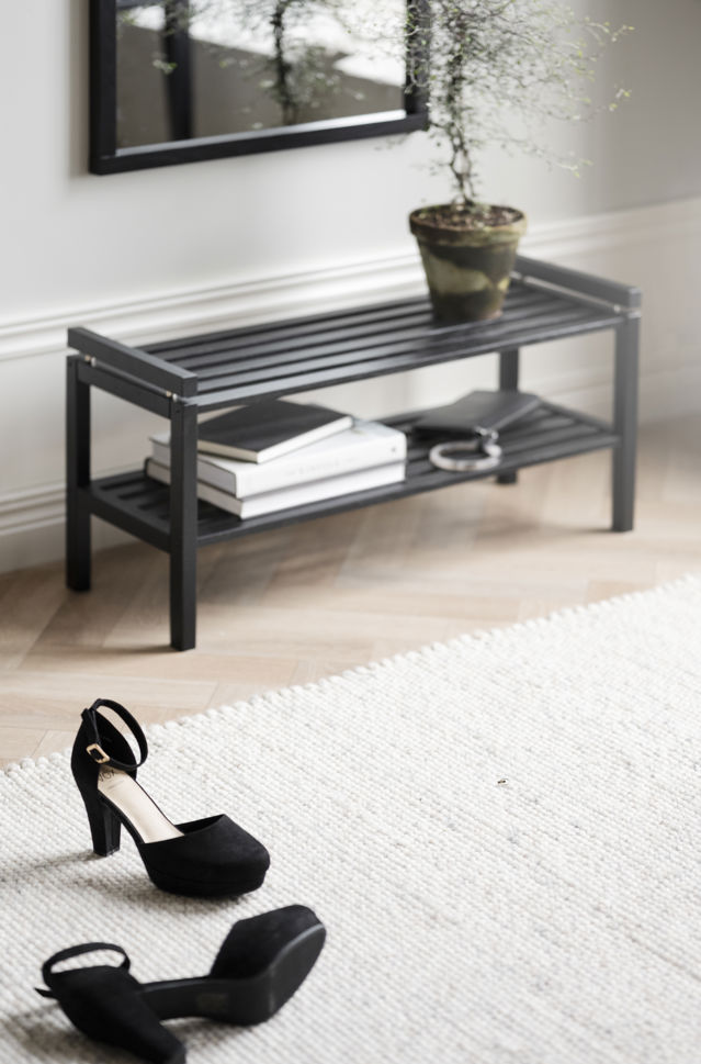 Stojak na buty 'Confetti' 80 cm - Czarny