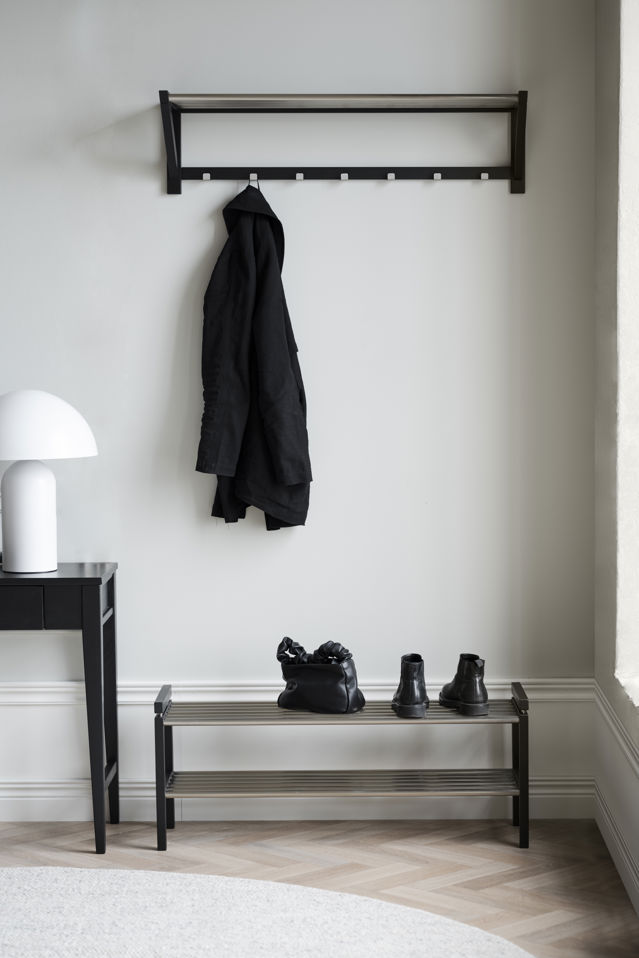 Stojak na buty 'Confetti' 100cm - Metal/Czarny