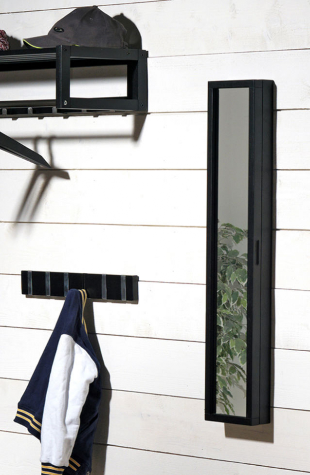 Listwa na haczyki 'Confetti' 50cm - Czarny