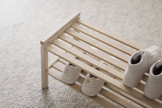 Stojak na buty 'Confetti' 80cm - Białe pigmentowane