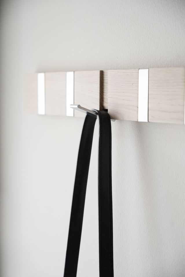 Listwa z haczykami 'Confetti' 50cm - Białe pigmentowane