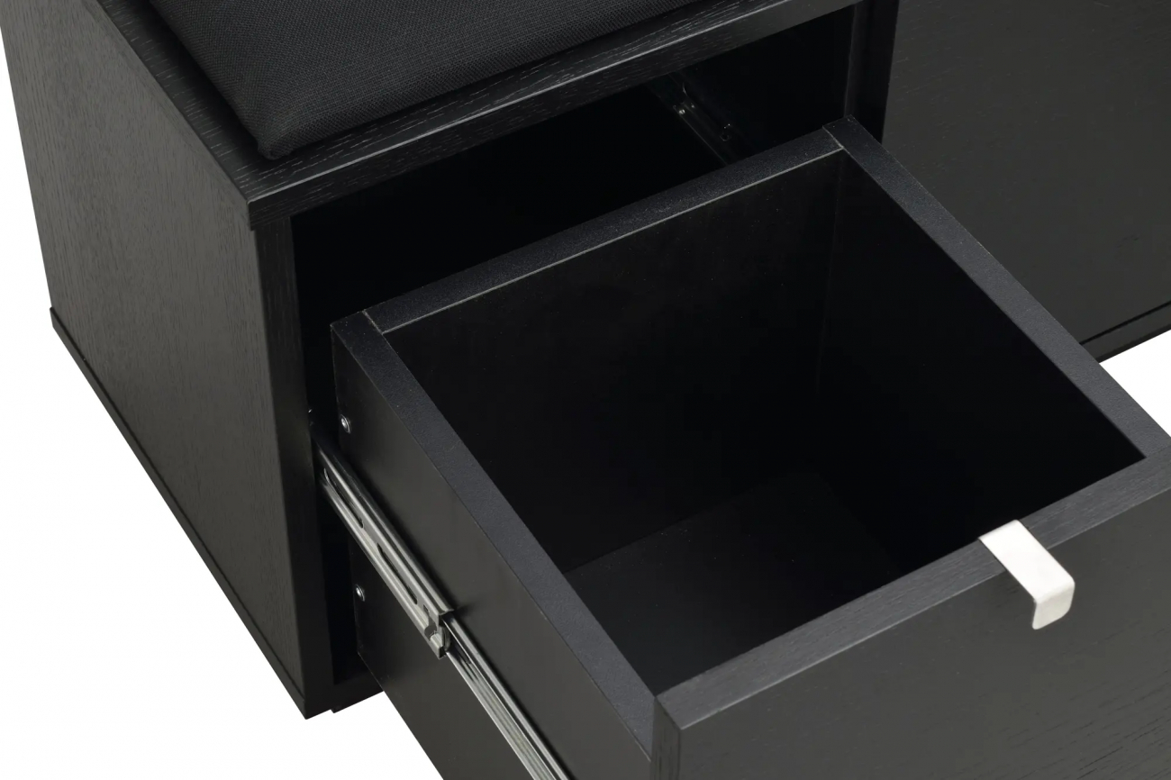 Ławka 'Confetti' 70cm - Czarna