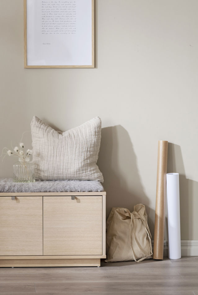 Ławka 'Confetti' 70cm - Białe pigmentowane/Jasnoszara