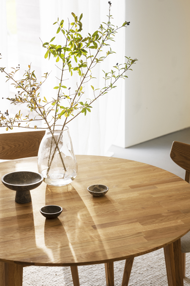 Stół 'Filippa' Okrągły 120cm - Naturalny