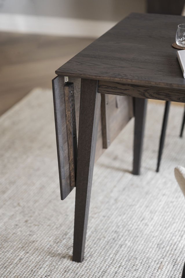 Stół 'Filippa' 80x80cm - Ciemnobrązowy