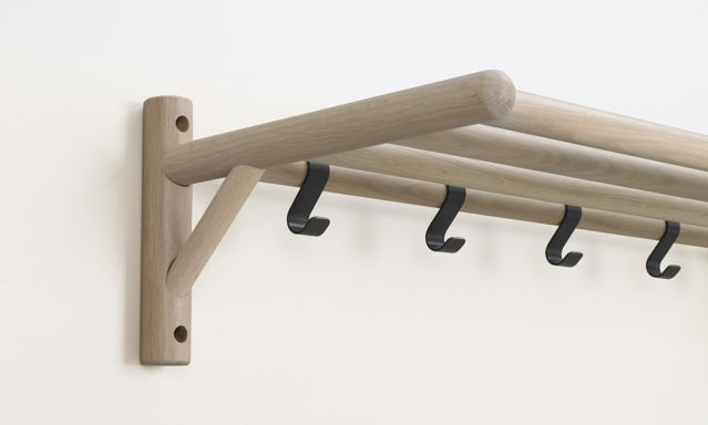 Półka na kapelusze 'Milford' - Białe pigmentowane