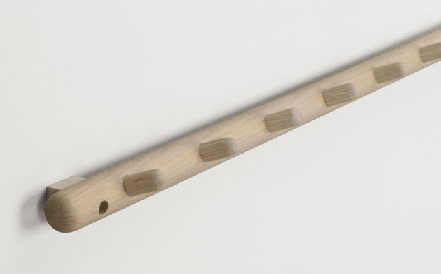 Listwa na haczyki 'Milford' 80cm - Białe pigmentowane