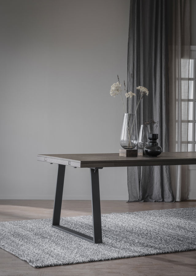 Stół jadalny 'Brooklyn' 170x95cm - Ciemnobrązowy/U-noga