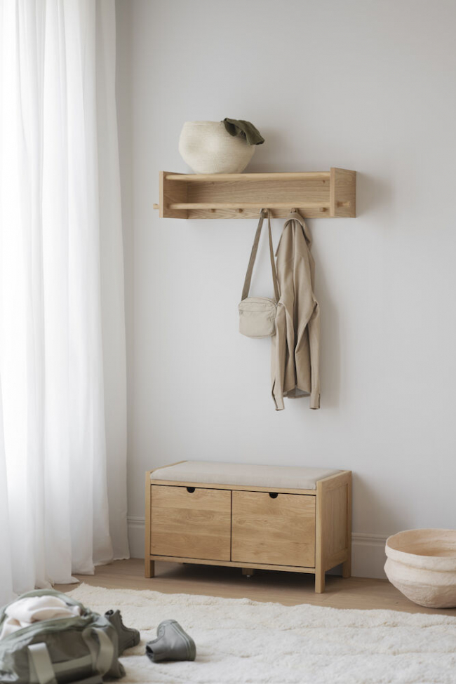 Półka na kapelusze 'Hillmond' - Dąb