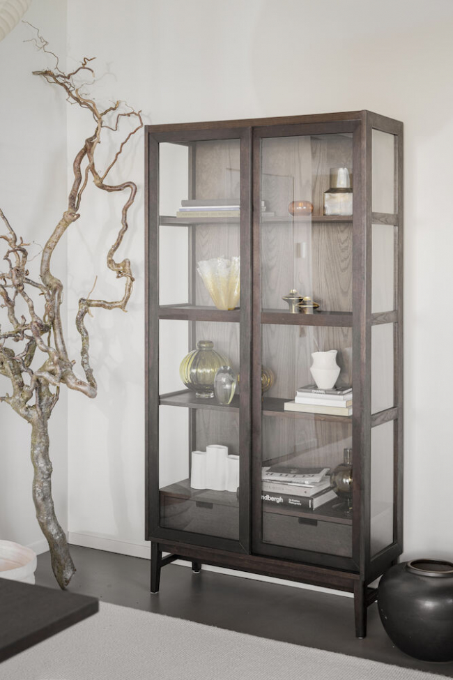 Witryna 'Hazelton' - Brązowy