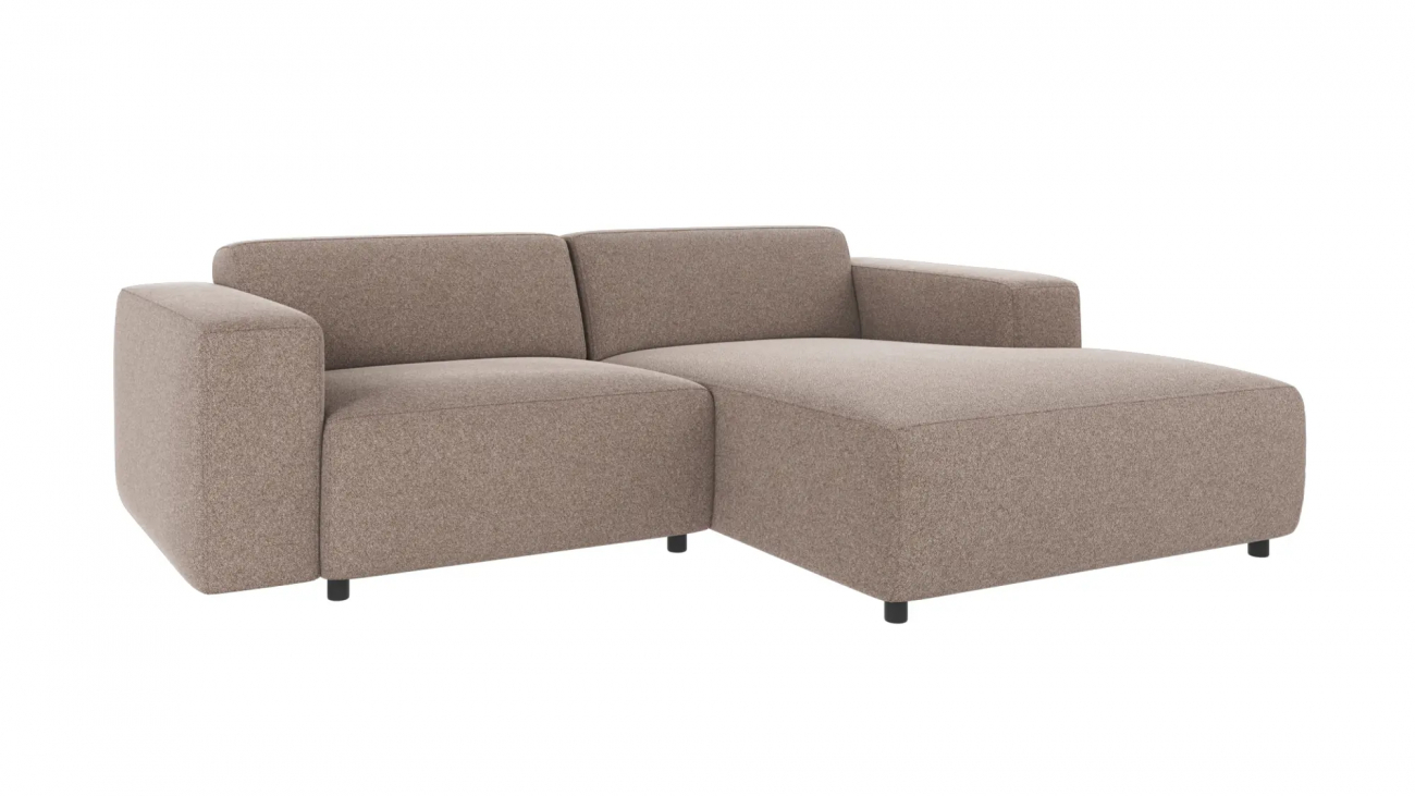 Sofa 3-osobowa 'Willard' z chaise longue H - Beżowy