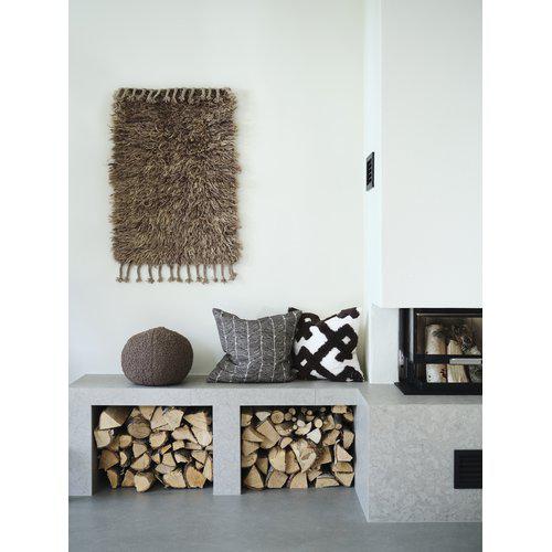 Poduszka dekoracyjna 'Elsie' 30cm - Brązowa