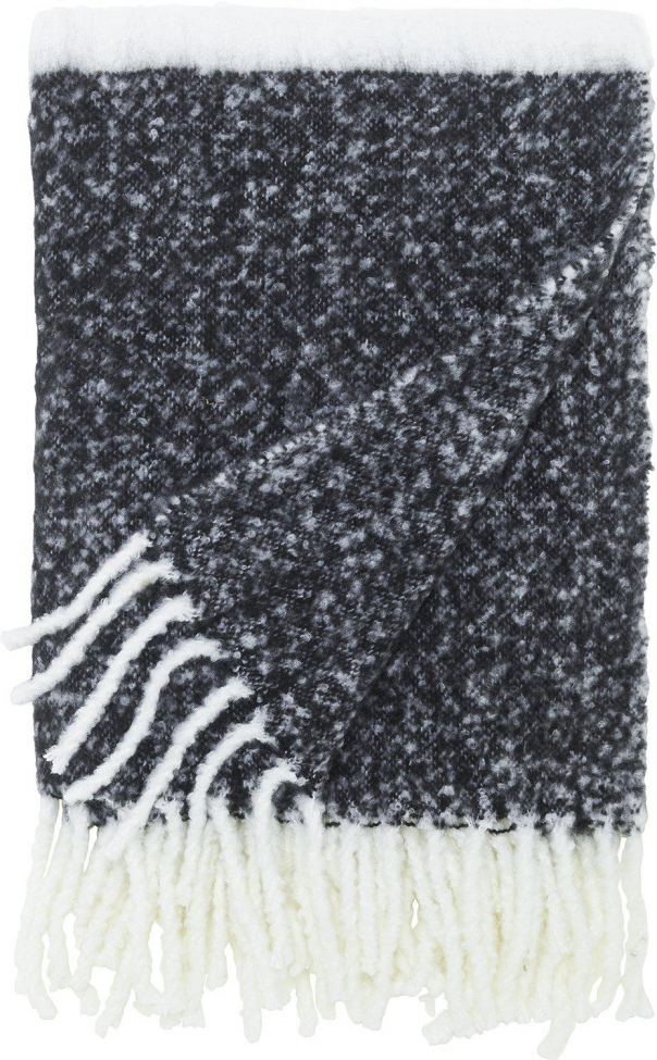 Koc 'Carl' 130x170 - Czarny/Biały