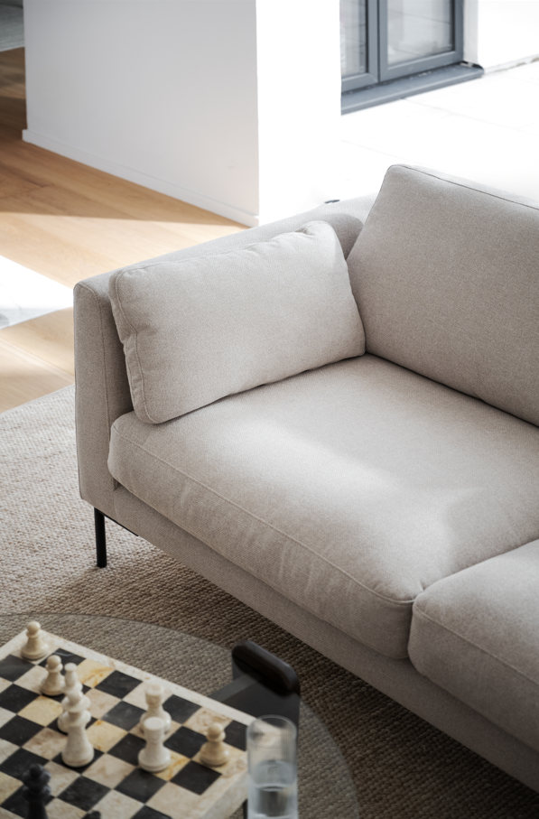 Sofa 'Corwin' Z chaise longue po prawej - Jasnobeżowy