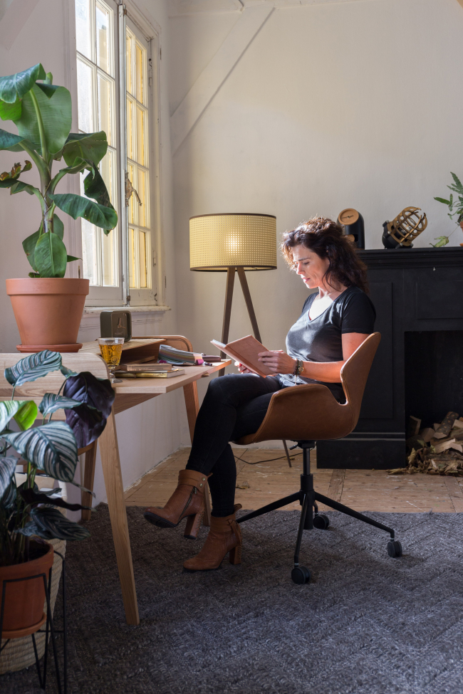 Fotel biurowy 'Nikki' - Brązowy