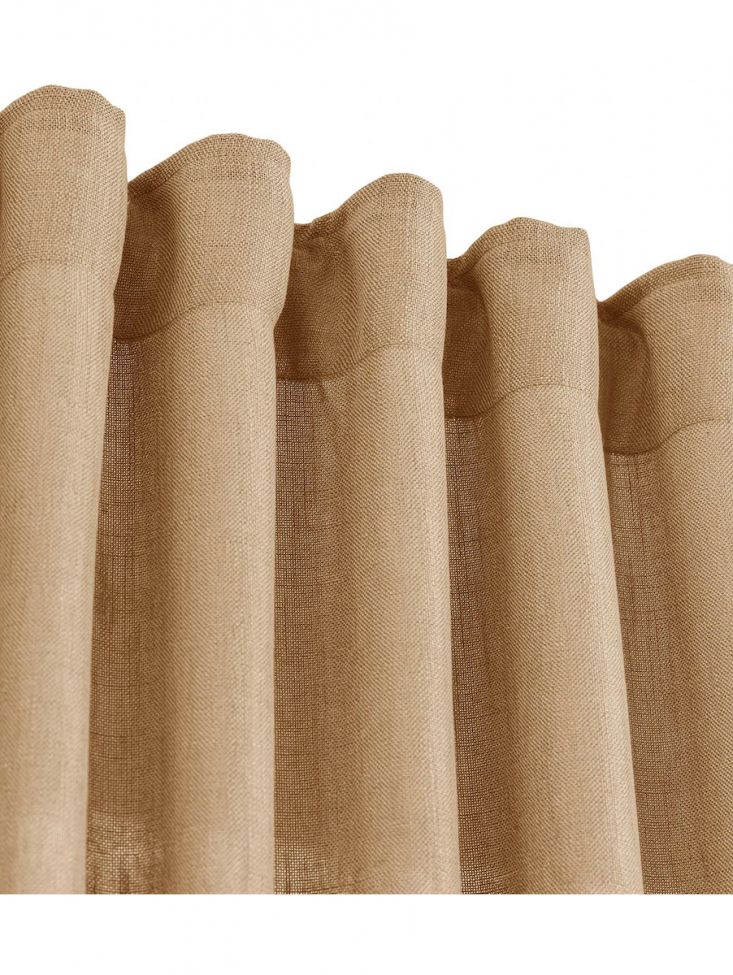 Zestaw 2 zasłon 'Cecil' 145x260 - Brązowa