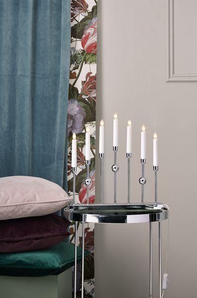 Świecznik 'Gustavo' - Srebrny