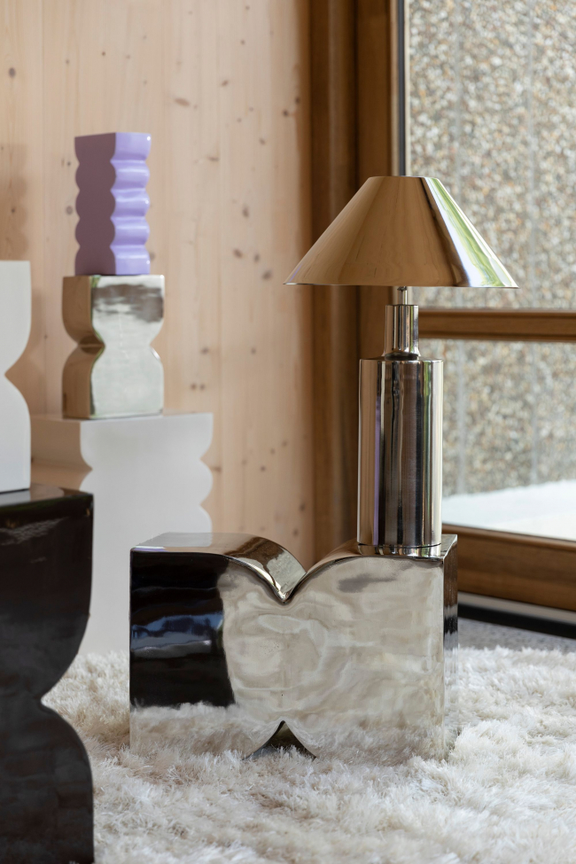 Pufa 'Cones' - Srebrny