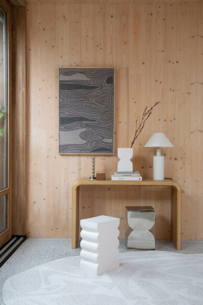 Pufa 'Cones' - Fioletowy