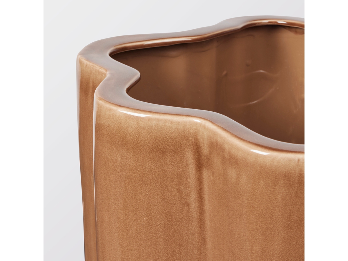 Doniczka 'Sonja' 36cm - Brązowa