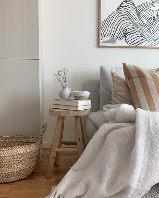 Pufa 'Badia Teak' - Naturalna