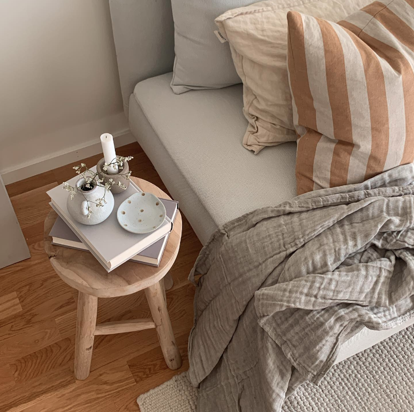 Pufa 'Badia Teak' - Naturalna