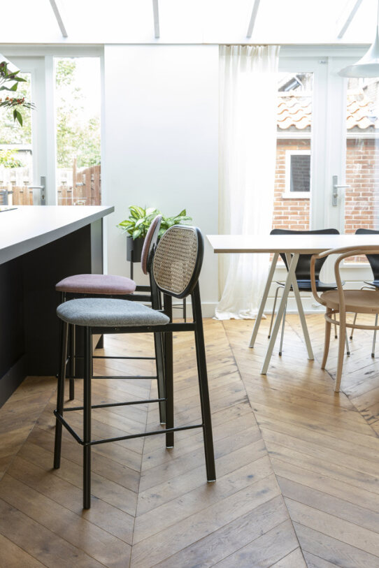 Krzesło 'Chatou' - Naturalne/Szare