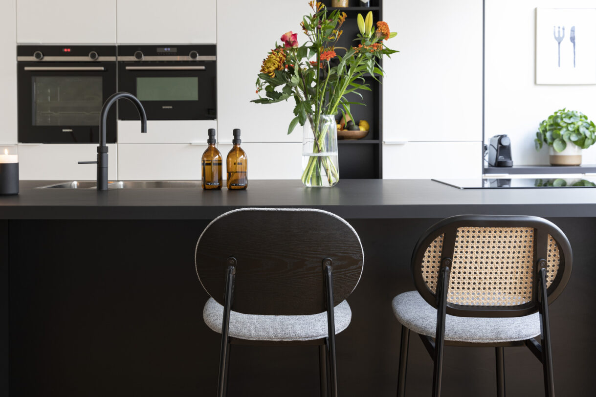 Krzesło 'Chatou' - Naturalne/Szare