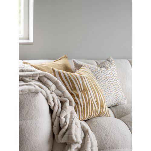 Poszewka na poduszkę 'Marty' 45x45 - Żółta