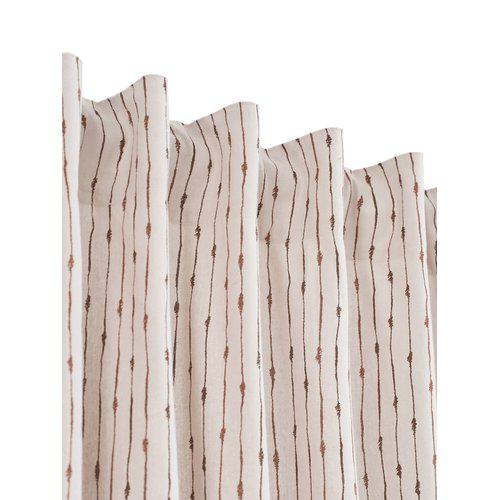 Firanka 'Unni' 2-pak 140x280 - Brązowy