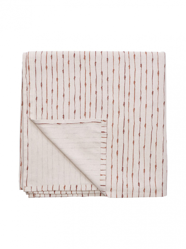 Obrus 'Unni' 145x280 - Brązowy