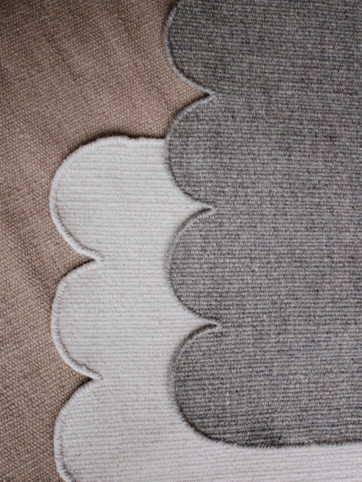 Dywan wełniany 'Fia' 70x140cm - Offwhite