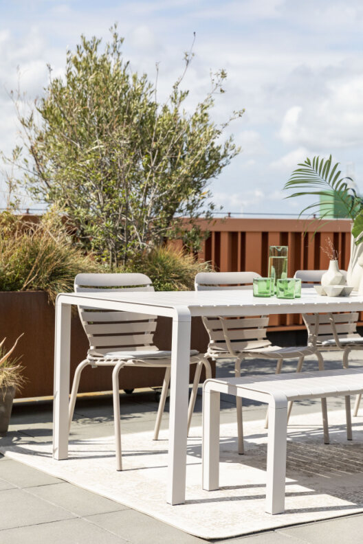 Ławka ogrodowa 'Vondel' 168,5x87cm - Białe