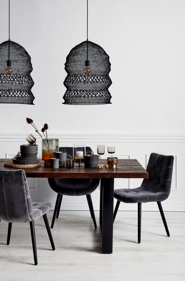 Stół 'Iron' 220x100cm - Drewno z recyklingu