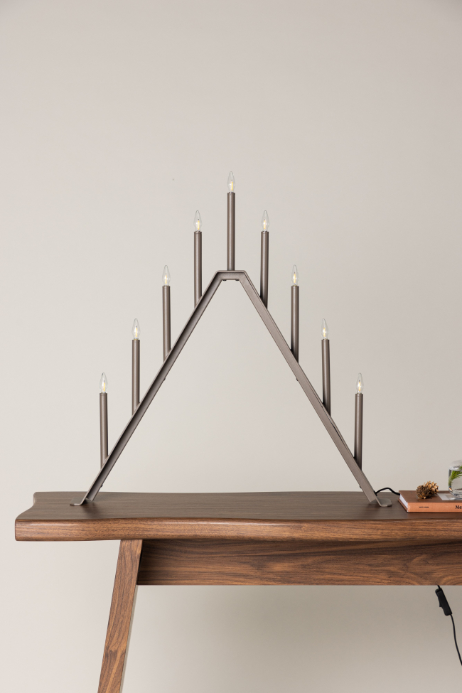 Świecznik adwentowy 'Mölndal' - Zamszowy