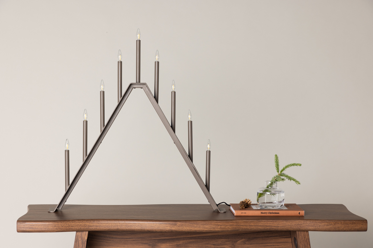 Świecznik adwentowy 'Mölndal' - Zamszowy