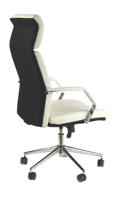 Krzesło biurowe 'Sagunto' - Biały/Czarny
