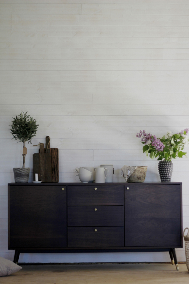 Szafka RTV/Szafa 'Prime' - Orzech/Mosiądz