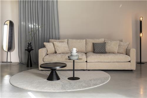 Stolik kawowy/Stolik boczny 'Floss' Okrągły 60cm - Czarny