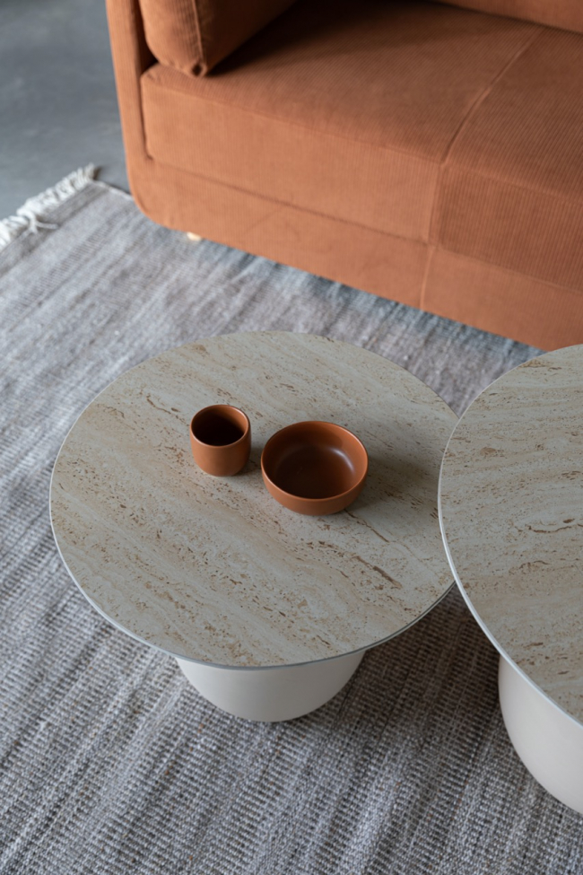 Stolik boczny 'Karula' - Beżowy