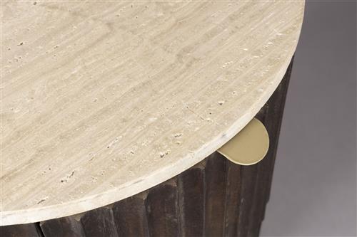 Stolik nocny 'Marlow' - Brązowy