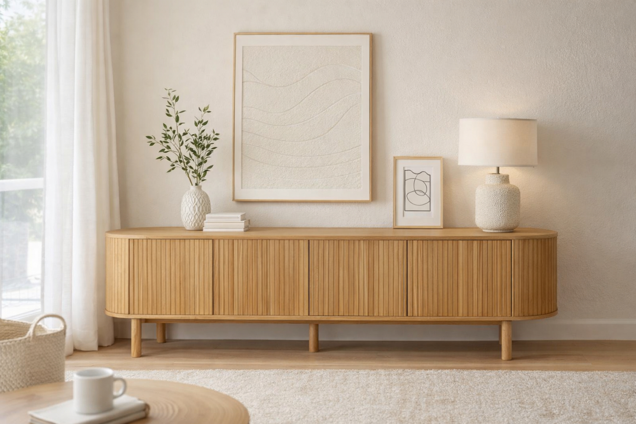 Stolik TV 'Myshult' L - Naturalny