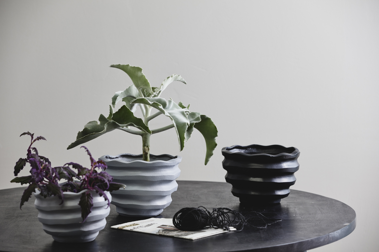 Doniczka 'KAWAU' L - Szary