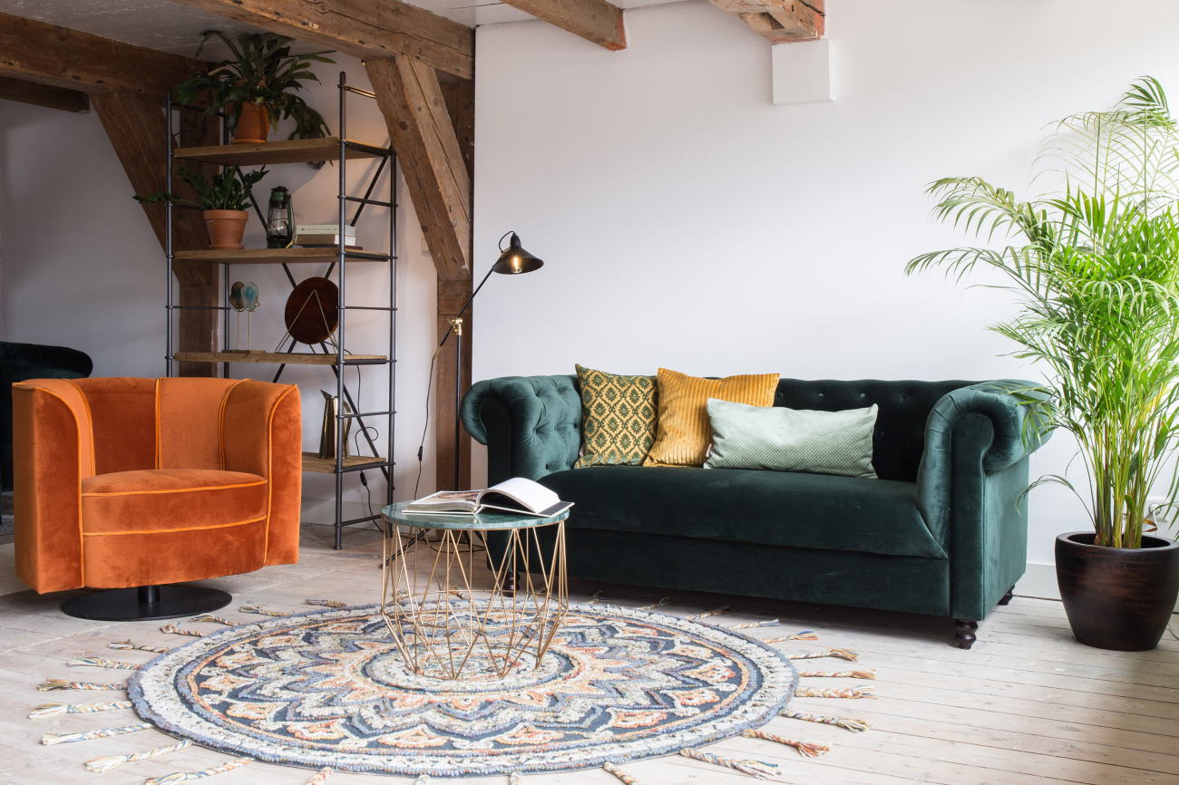 Fotel 'Flower' - Pomarańczowy