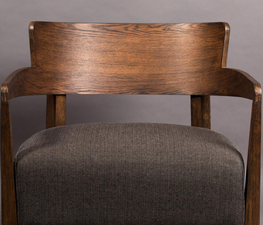 Fotel 'Duran' - Szary/Brązowy