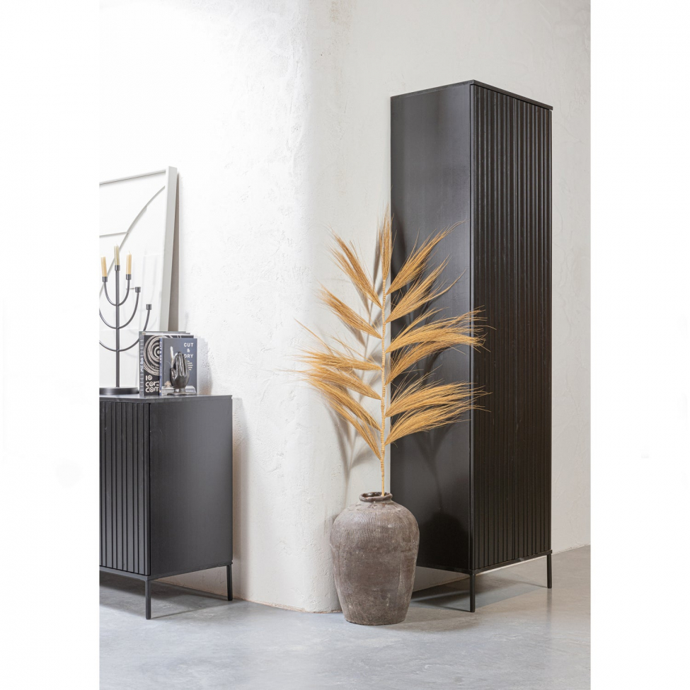 Komoda 'New Gravure' 200 cm - Czarny/Czarny