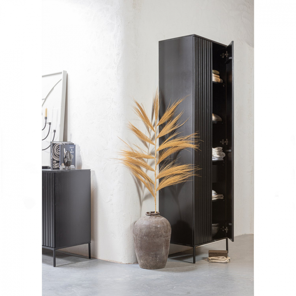 Komoda 'New Gravure' 200 cm - Czarny/Czarny