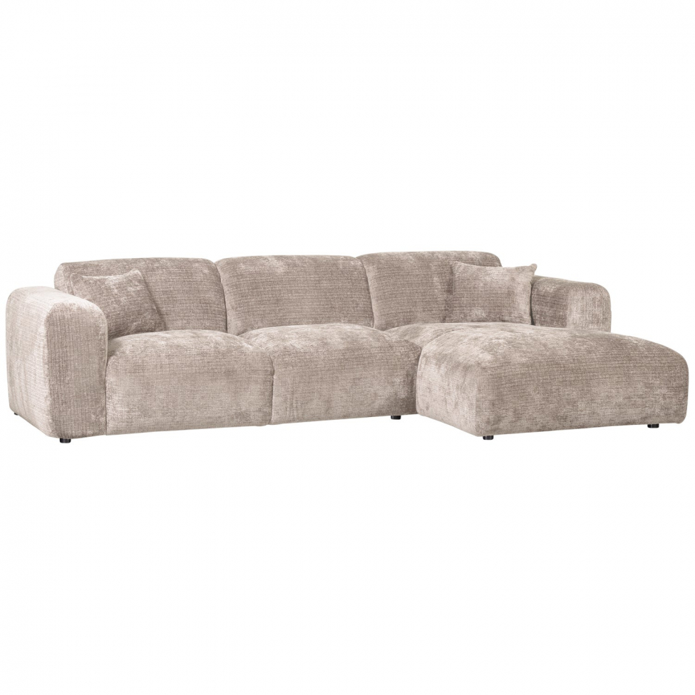 Sofa 'Cloud' 3-osobowa z chaise longue po prawej - Szara